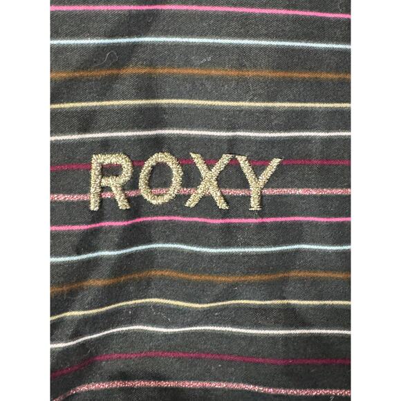 Roxy 5K Silver Snowboard/Ski Jacket Black With Multicolor Pinstripe Size XL - Picture 14 of 16